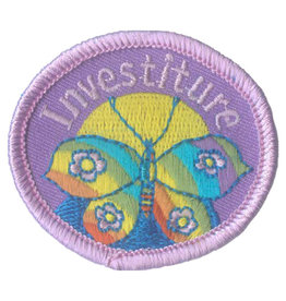 Advantage Emblem & Screen Prnt Investiture Circle w/ Butterfly Fun Patch