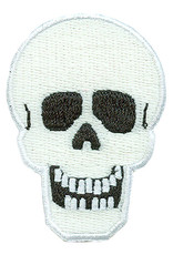 Advantage Emblem & Screen Prnt *Glow in the Dark Skull Halloween Fun Patch