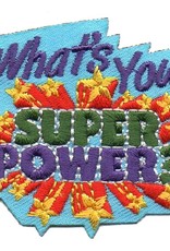 Advantage Emblem & Screen Prnt *What's Your Super Power Fun Patch