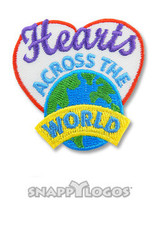 snappylogos ! Hearts Across the World Fun Patch (6018)