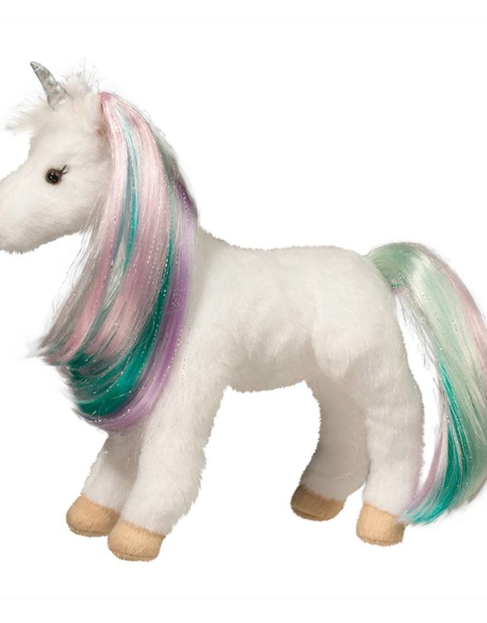 Douglas Co Inc ! Jules Princess Horse White Unicorn Plush