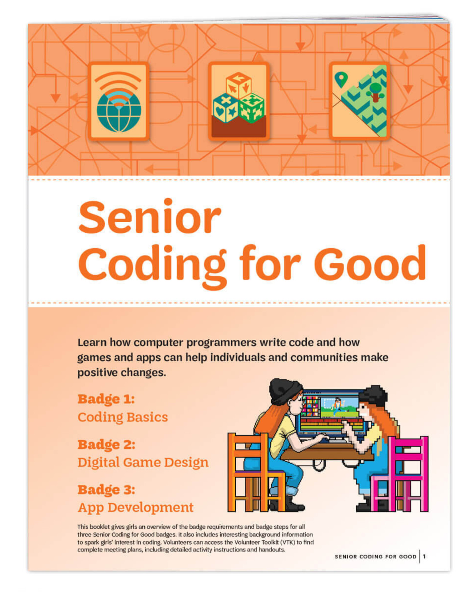 GIRL SCOUTS OF THE USA Senior Coding For Good Requirements Pamphlet