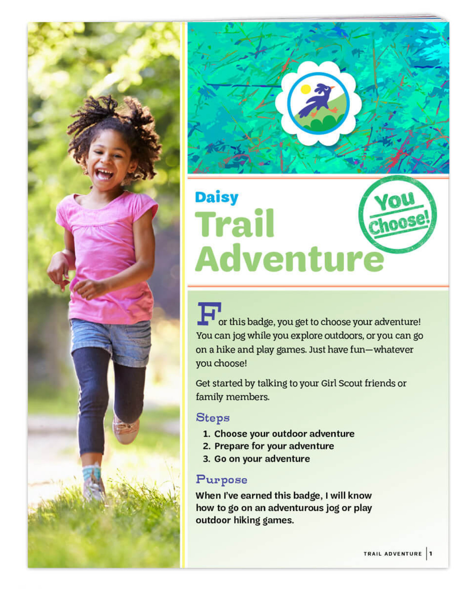 GIRL SCOUTS OF THE USA Daisy Trail Adventure Requirements Pamphlet