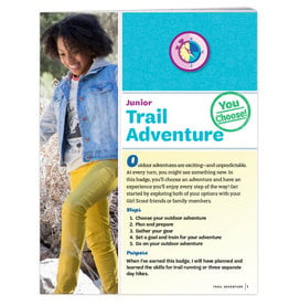 GIRL SCOUTS OF THE USA Junior Trail Adventure Requirements Pamphlet