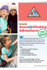 GIRL SCOUTS OF THE USA Brownie Snow or Climbing Adventure Requirements Pamphlet