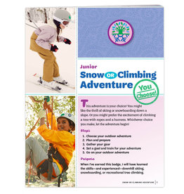 GIRL SCOUTS OF THE USA Junior Snow or Climbing Adventure Requirements Pamphlet