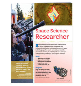 GIRL SCOUTS OF THE USA Cadette Space Science Researcher Requirements Pamphlet