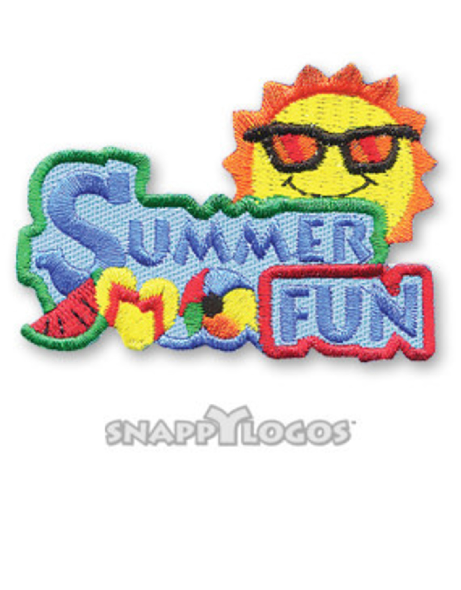 snappylogos Summer Fun w/ Sun and Icons Fun Patch (4225)