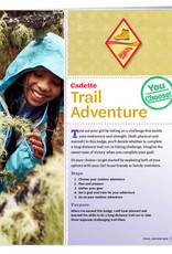 GIRL SCOUTS OF THE USA Cadette Trail Adventure Requirements Pamphlet