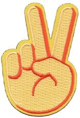 Advantage Emblem & Screen Prnt *Emoji Peace 2 Fingers Fun Patch