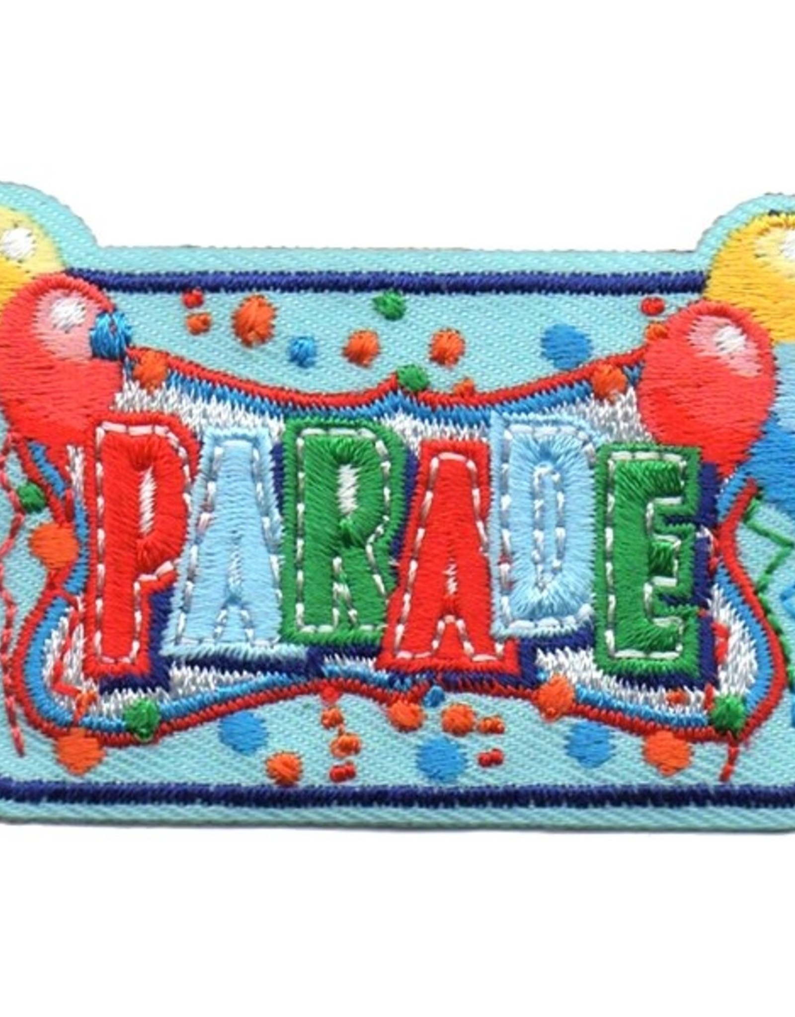 Advantage Emblem & Screen Prnt *Parade w/ Balloons & Confetti Fun Patch