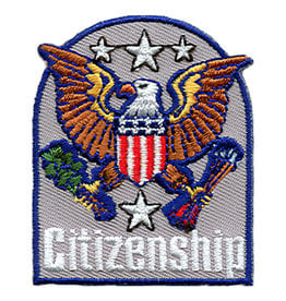 Advantage Emblem & Screen Prnt *Citizenship w/ Eagle Fun Patch
