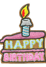 Advantage Emblem & Screen Prnt Happy Birthday/Slice of cake w.candle