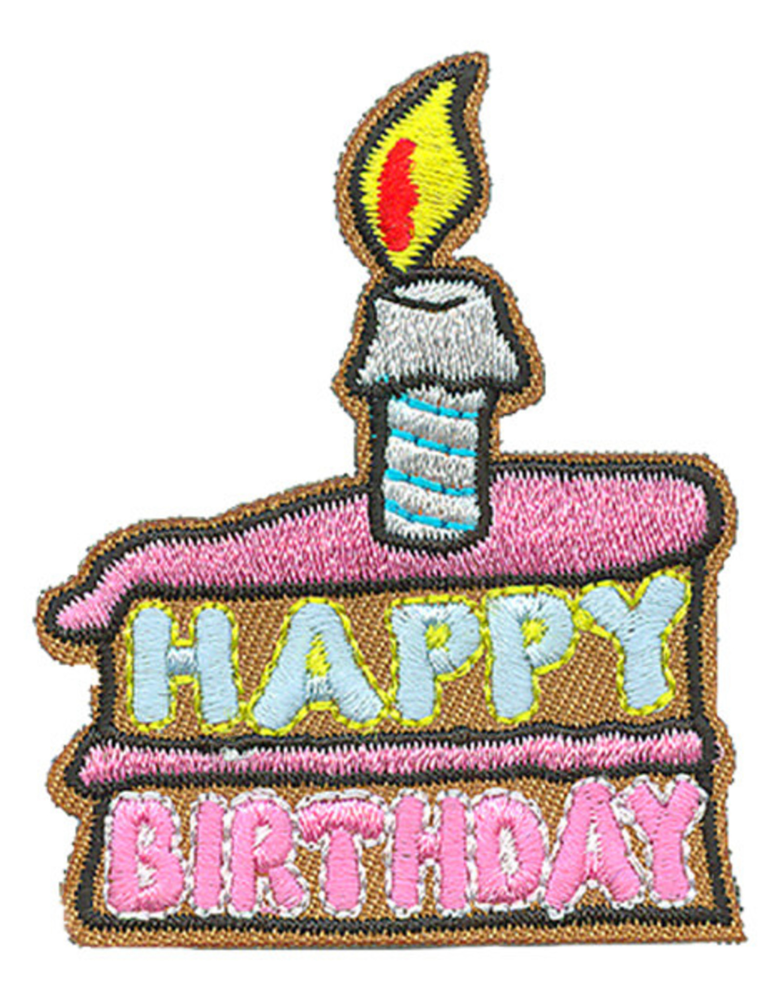 Advantage Emblem & Screen Prnt Happy Birthday/Slice of cake w.candle