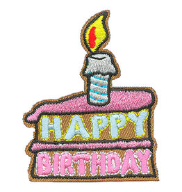 Advantage Emblem & Screen Prnt Happy Birthday/Slice of cake w.candle