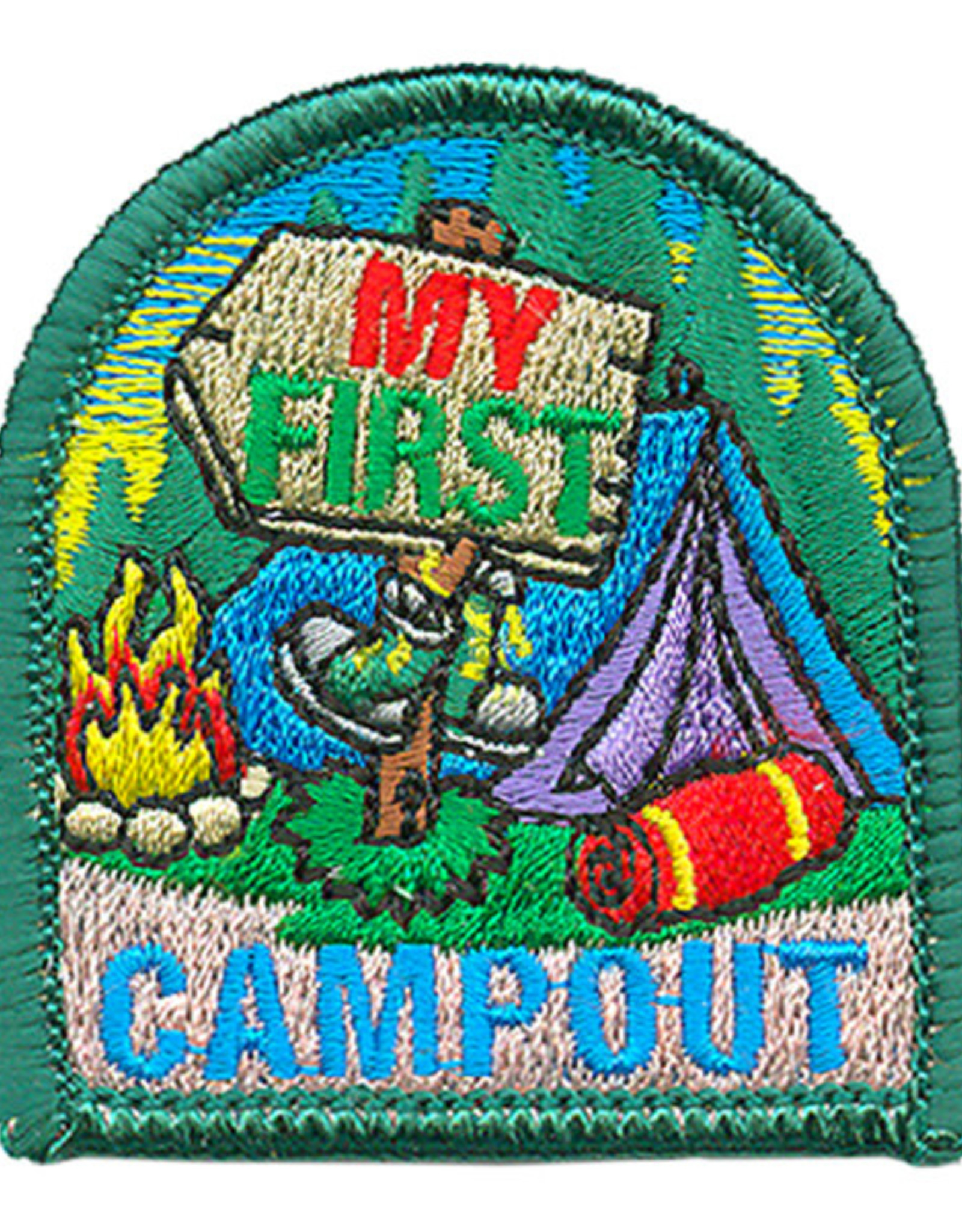 Advantage Emblem & Screen Prnt *My First Campout Fun Patch