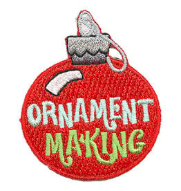 Advantage Emblem & Screen Prnt *Ornament Making Red Ball Christmas Fun Patch