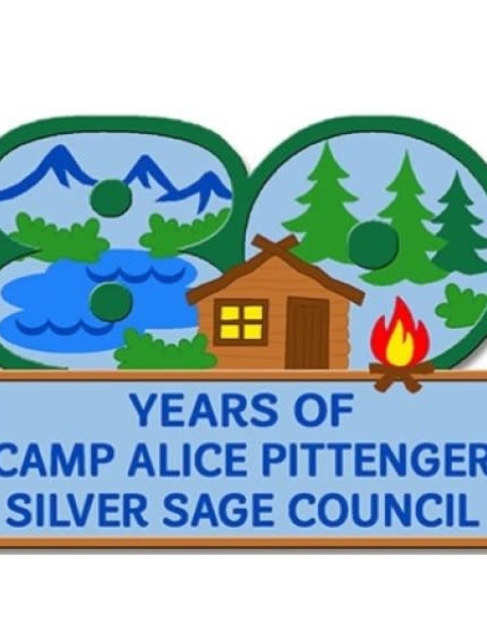 snappylogos 80 Years of Camp Alice Pittenger CAP Fun Patch