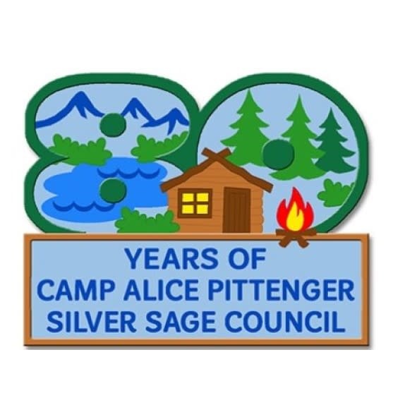 80 Years of Camp Alice Pittenger CAP Fun Patch Girl Scouts of Silver