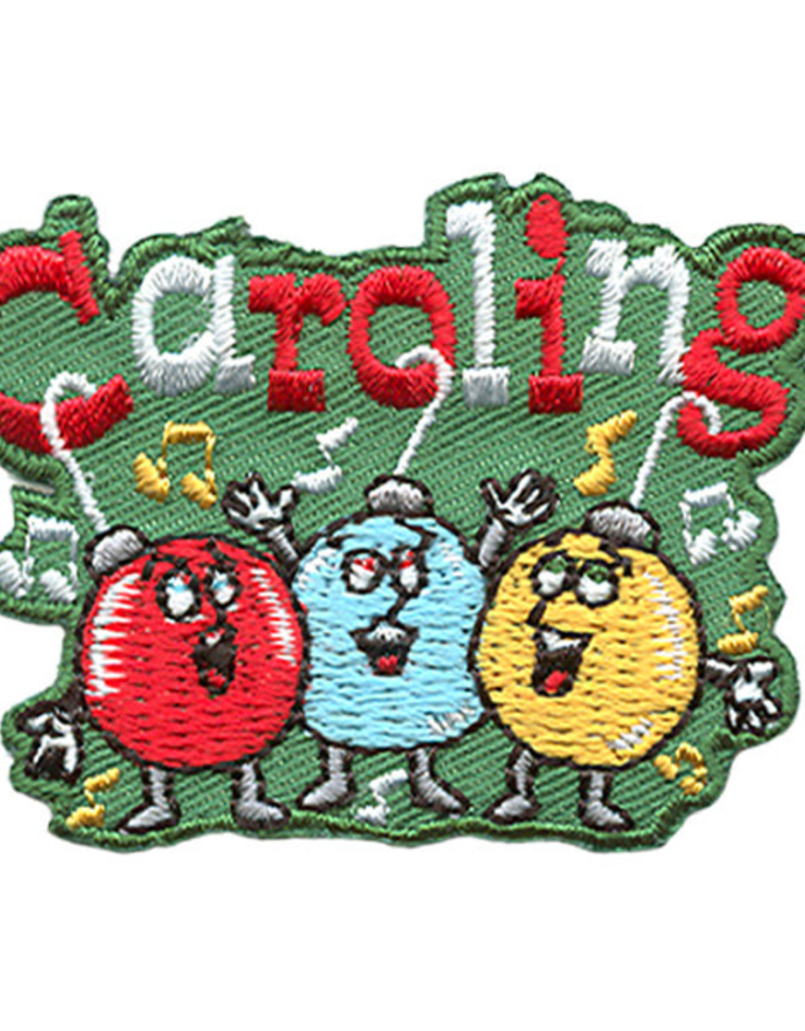 Advantage Emblem & Screen Prnt Christmas Caroling w/ Ornaments Fun Patch
