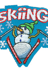 Skiing Snowman Fun Patch