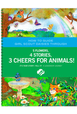 GIRL SCOUTS OF THE USA ! Leader Journey Book Daisy 5 Flowers Cheers For Animals