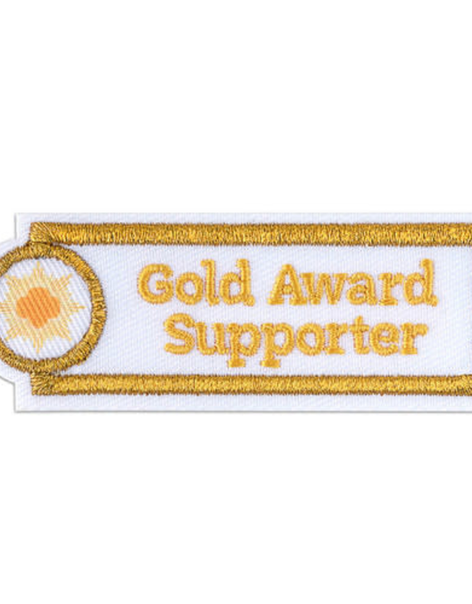GIRL SCOUTS OF THE USA Gold Award Supporter Adult Achievement Patch