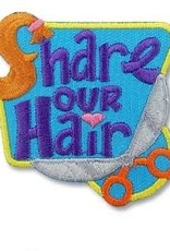 snappylogos Share Our Hair Donation Fun Patch (6833)