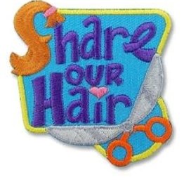 snappylogos Share Our Hair Donation Fun Patch (6833)