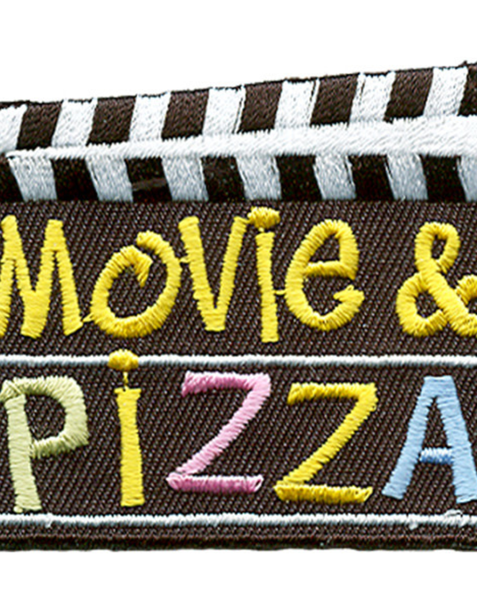 Advantage Emblem & Screen Prnt *Movie and Pizza Clapboard Fun Patch