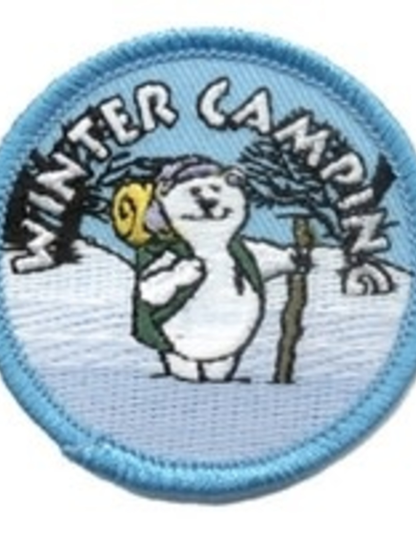 Advantage Emblem & Screen Prnt *Winter Camping w/ Polar Bear Fun Patch