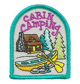 Advantage Emblem & Screen Prnt *Cabin Camping w/ Canoe Fun Patch