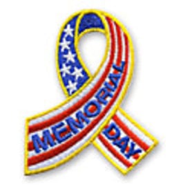 snappylogos Memorial Day Yellow Ribbon Fun Patch (1563)