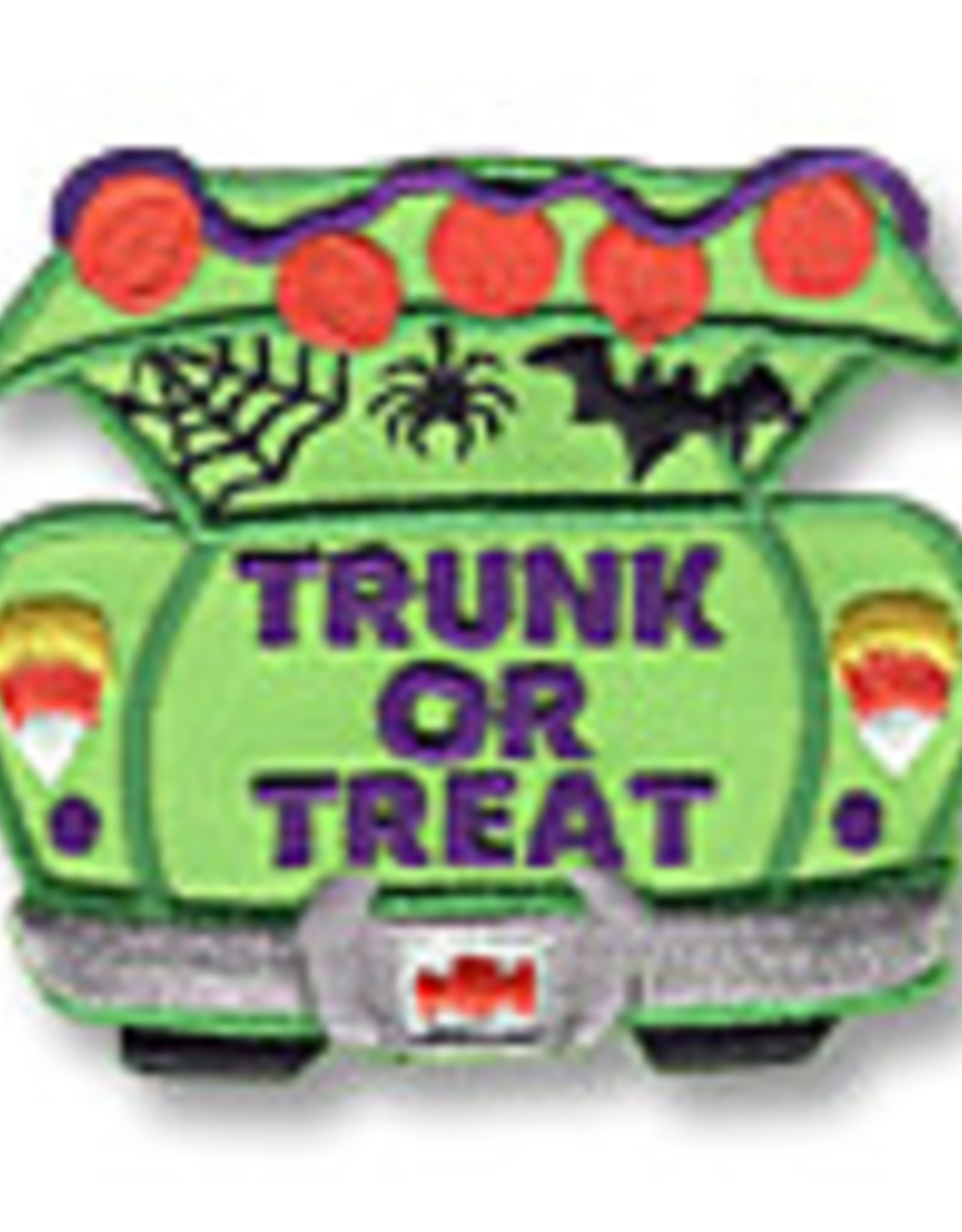 snappylogos Trunk or Treat Green Car Fun Patch (5630)