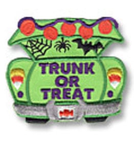 snappylogos Trunk or Treat Green Car Fun Patch (5630)