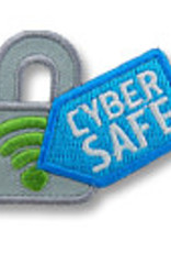 snappylogos Cyber Safe w/ Padlock Fun Patch (6858)