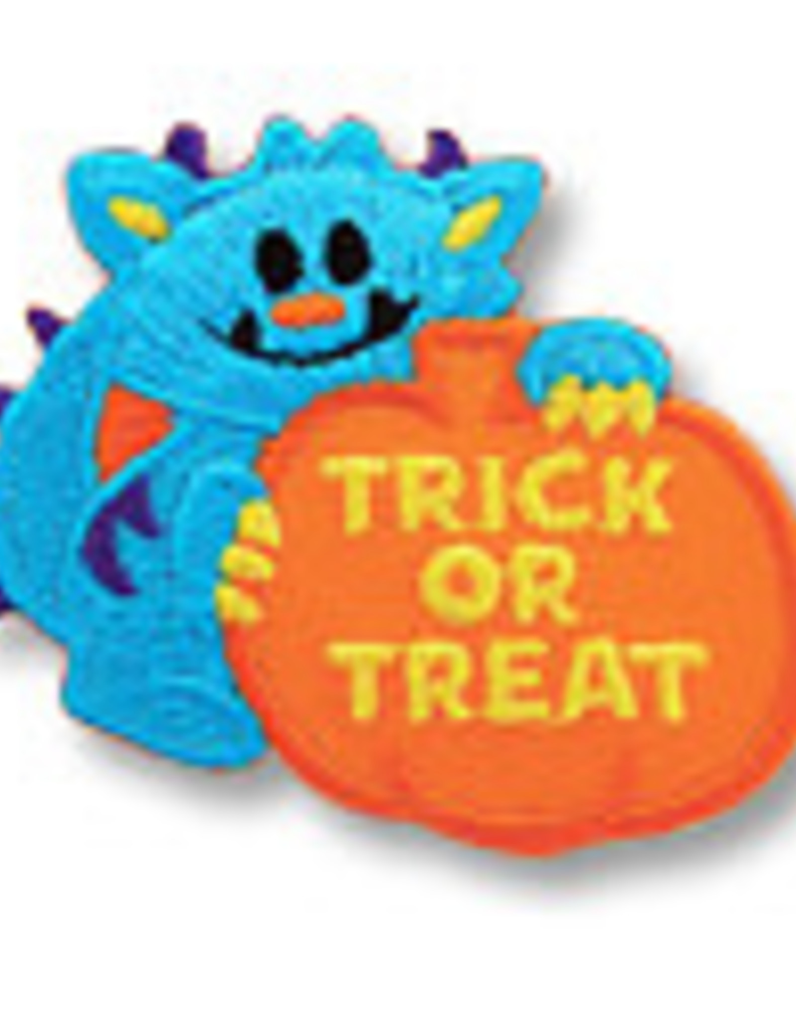 snappylogos Trick or Treat Blue Monster Fun Patch (6568)