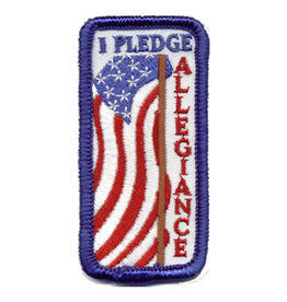 Advantage Emblem & Screen Prnt *Pledge Allegiance Flag Fun Patch