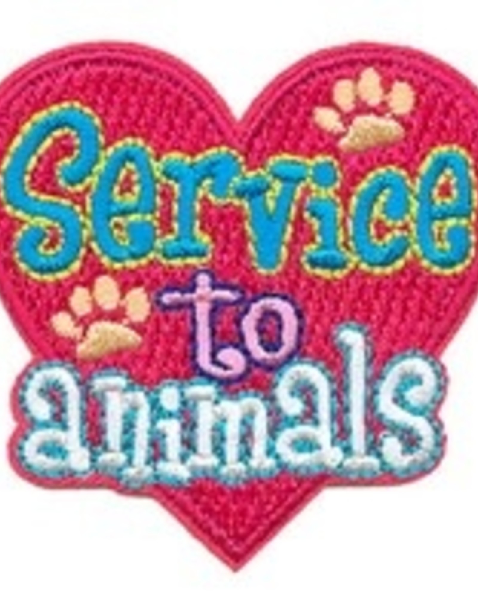 Advantage Emblem & Screen Prnt *Service to Animals Fun Patch