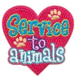 Advantage Emblem & Screen Prnt *Service to Animals Fun Patch