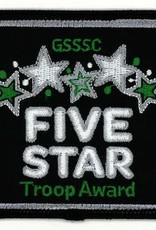 TY Customer Design Silver Sage Five Star Troop Award Patch