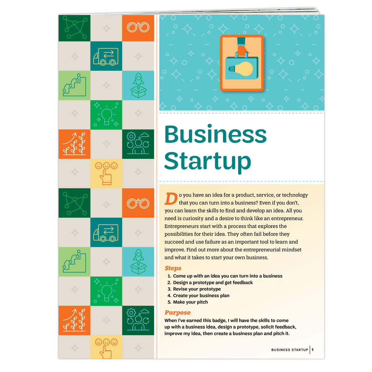 GIRL SCOUTS OF THE USA Senior Business Startup Requirements Pamphlet