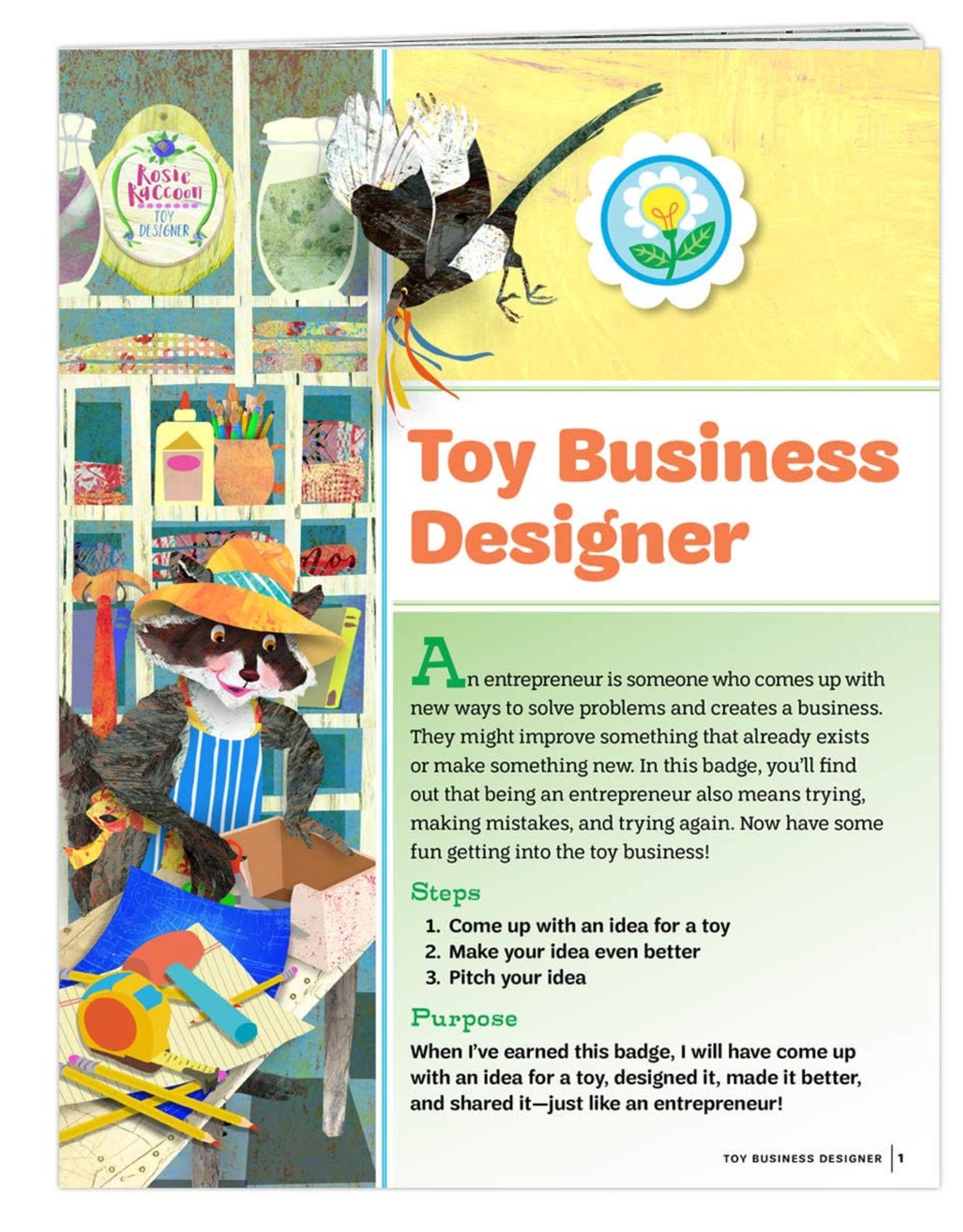 GIRL SCOUTS OF THE USA Daisy Toy Business Designer Requirements Pamphlet