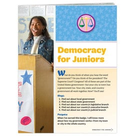 GIRL SCOUTS OF THE USA Junior Democracy for Juniors Badge Requirements Pamphlet