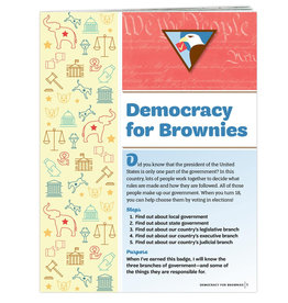 GIRL SCOUTS OF THE USA Brownie Democracy for Brownies Badge Requirements Pamphlet