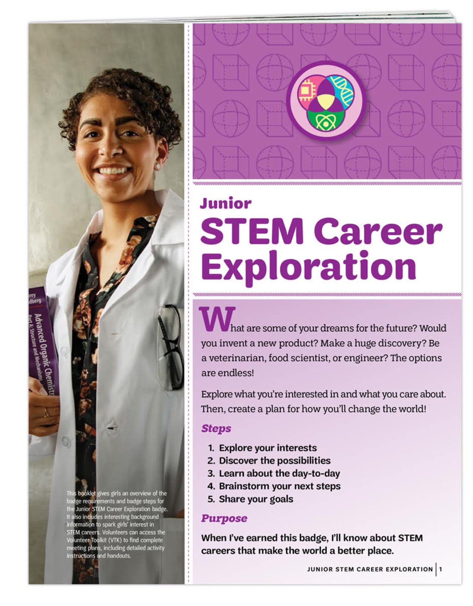 GIRL SCOUTS OF THE USA Junior STEM Career Exploration Requirements Pamphlet