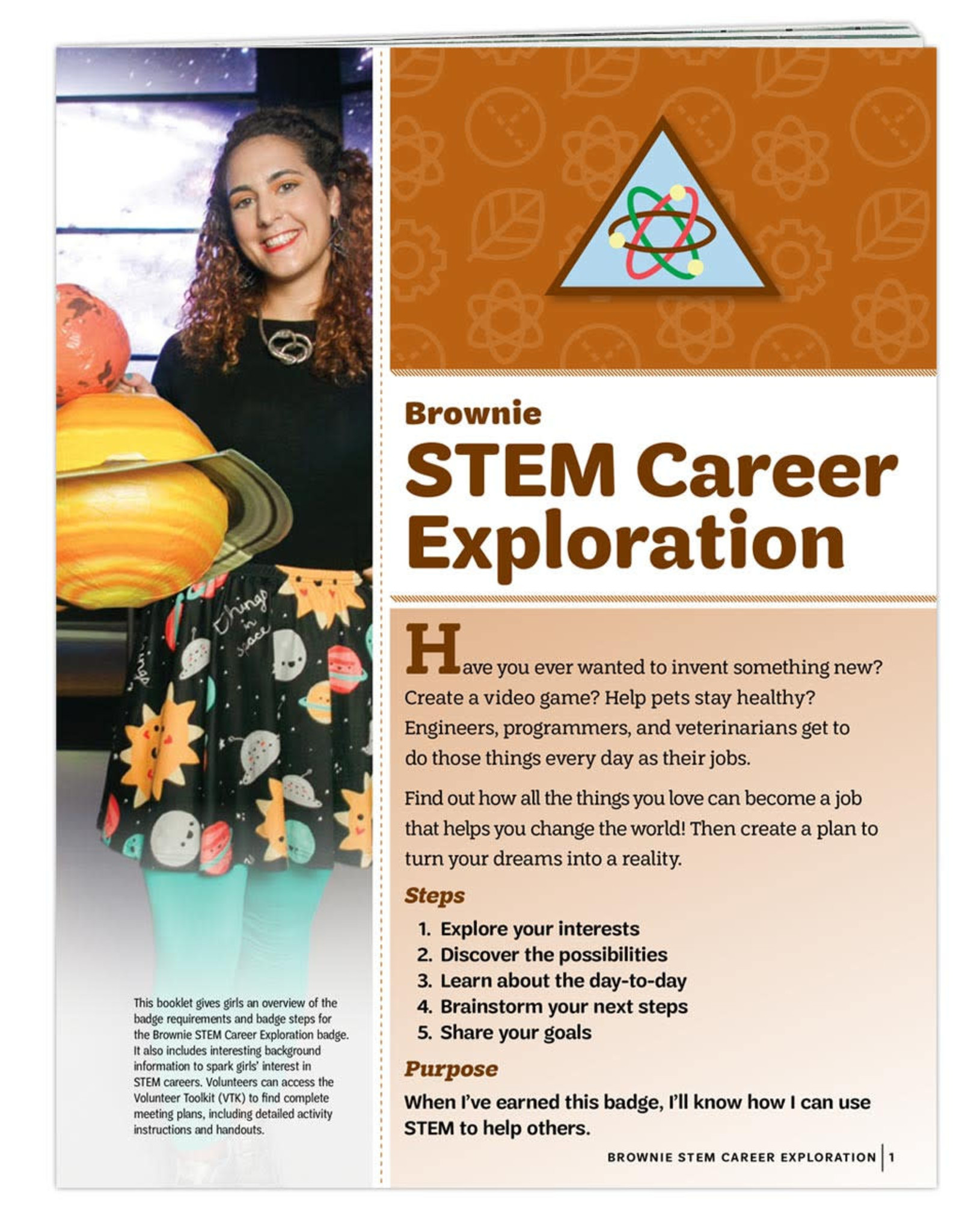 GIRL SCOUTS OF THE USA Brownie STEM Career Exploration Requirements Pamphlet