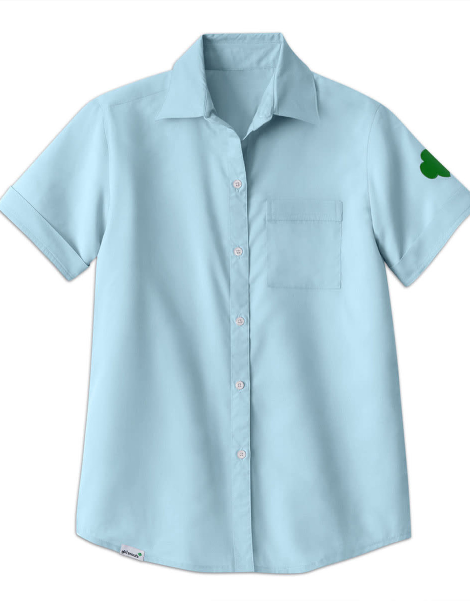 GSUSA NEW20 Sky Blue Chambray Camp Shirt
