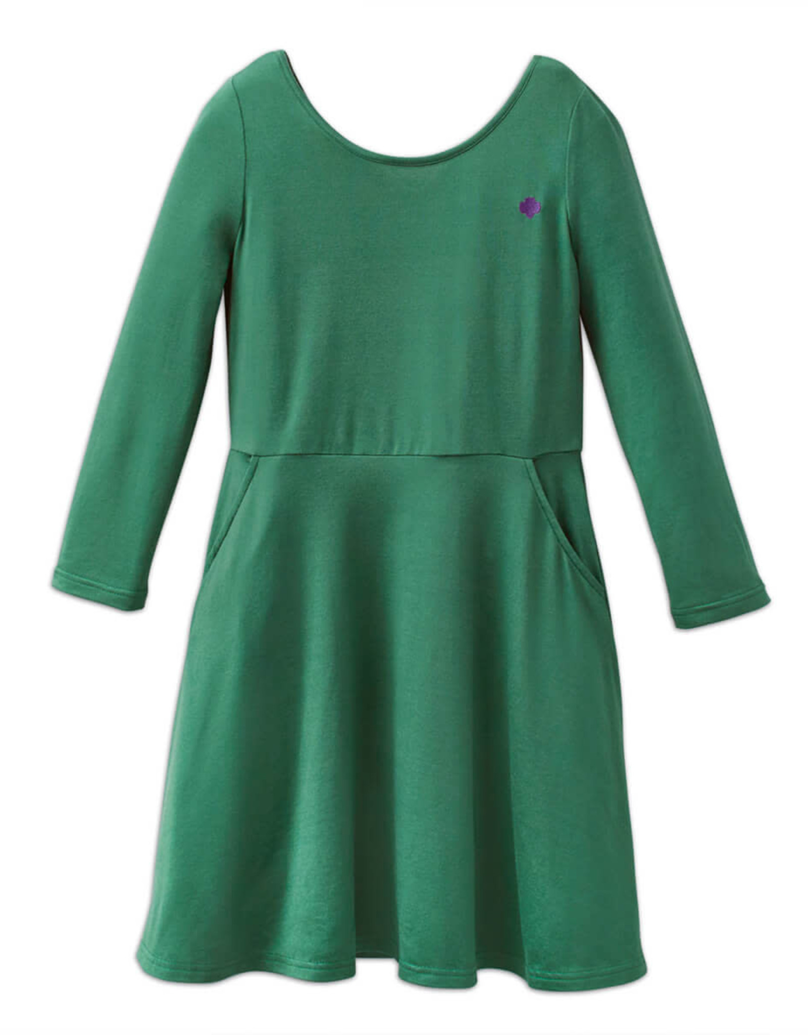 GSUSA NEW20 Forest Green Skater Dress