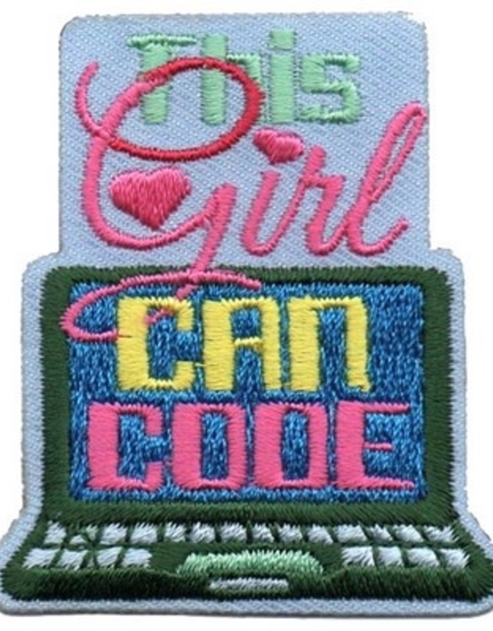*This Girl Can Code STEM Computers Fun Patch